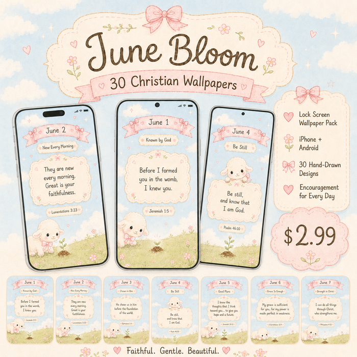 June Bloom Wallpaper - Digital Product