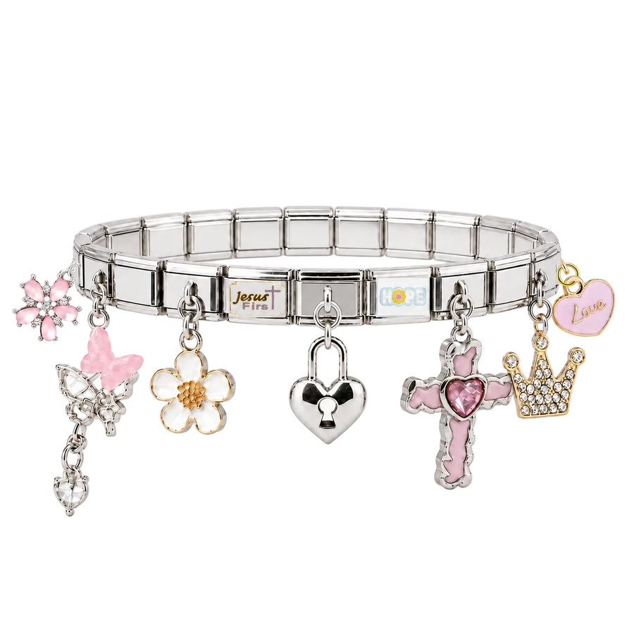 Silver Faith Story Bracelet