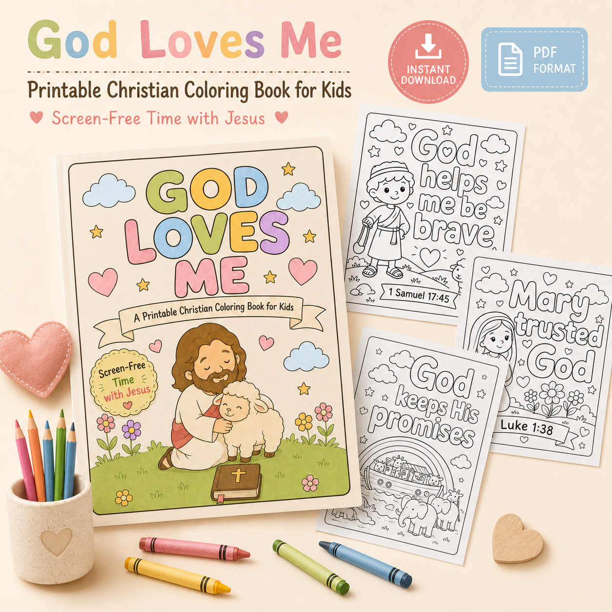 God Loves Me Coloring Book