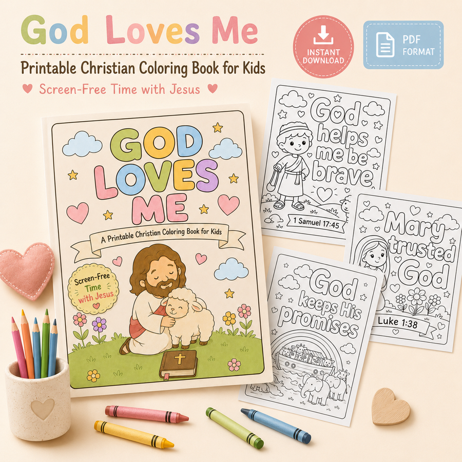 God Loves Me Coloring Book