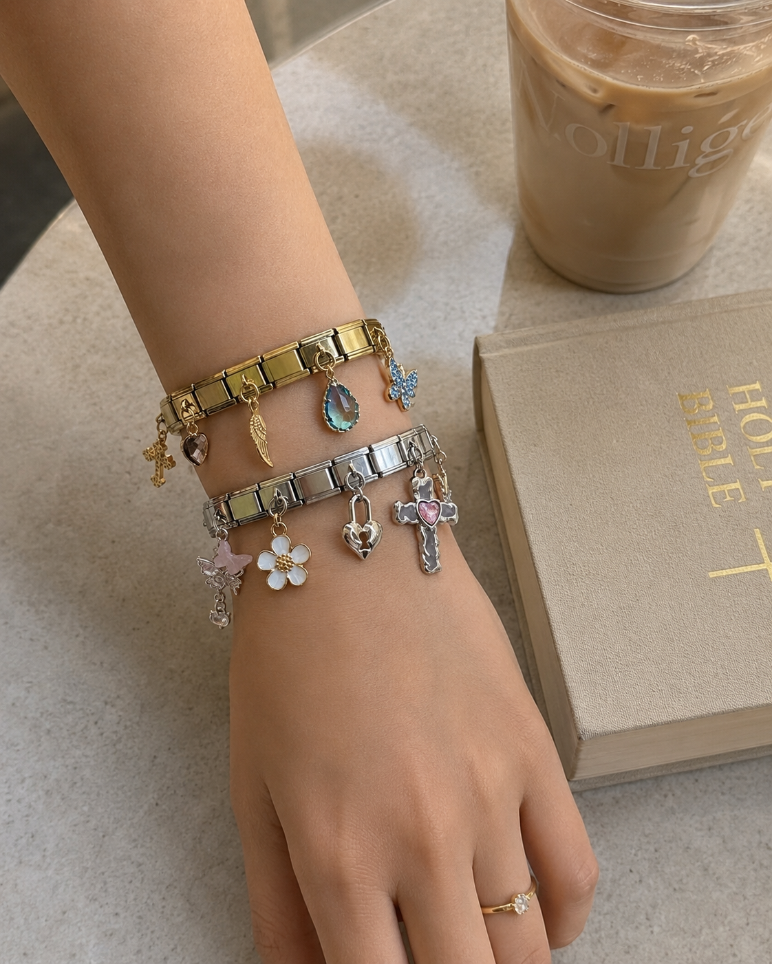 Gold Faith Story Bracelet