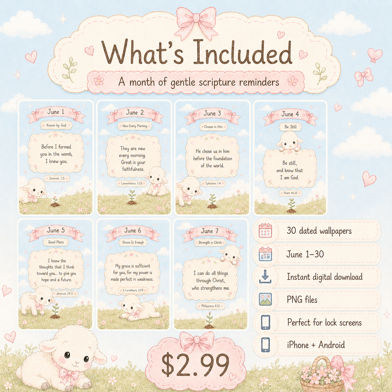 June Bloom Wallpaper - Digital Product