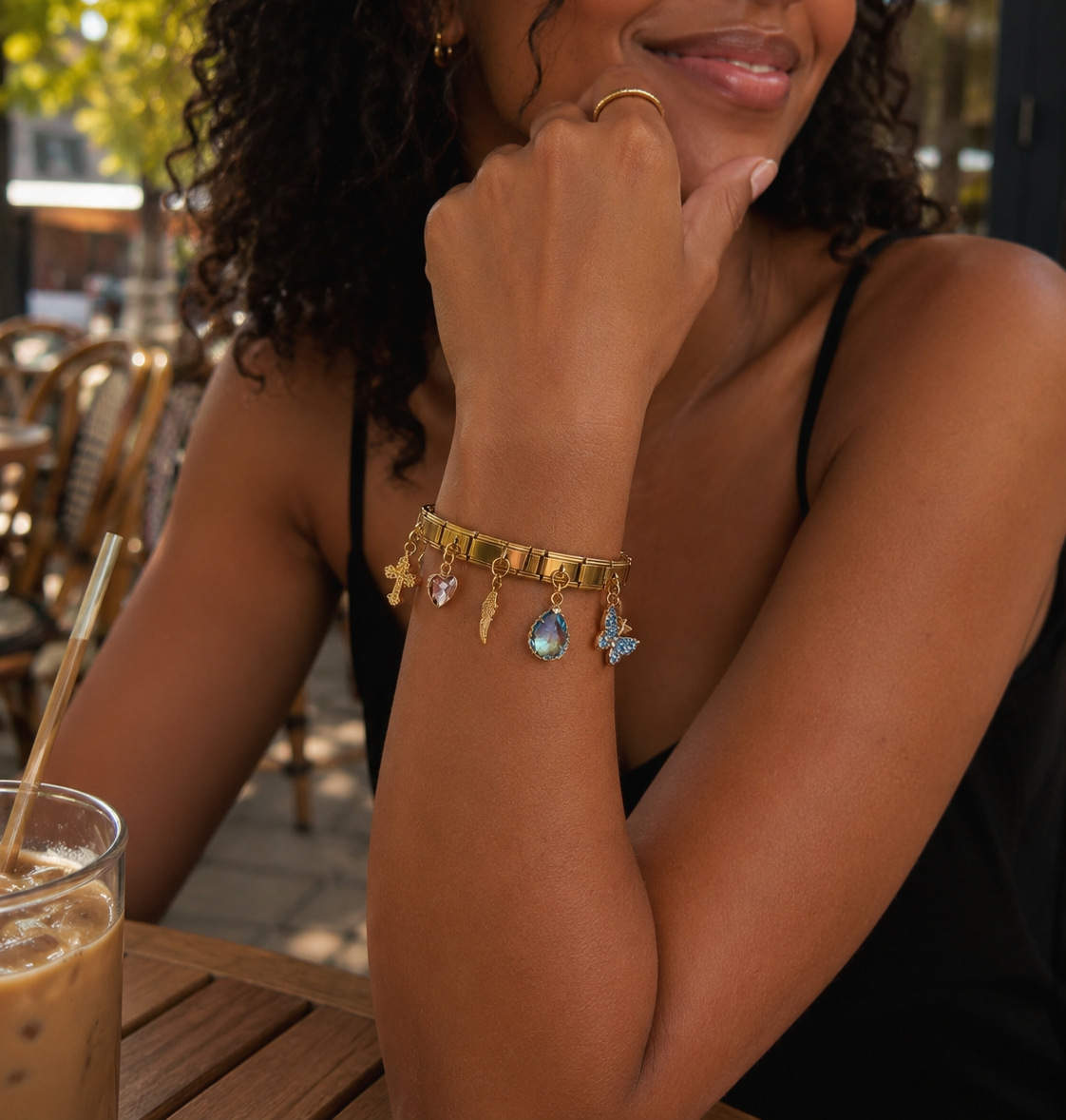 Gold Faith Story Bracelet